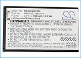 Battery for AT&T U2800A HB4A1H, HBU83S 3.7V Li-ion 700mAh / 2.59Wh