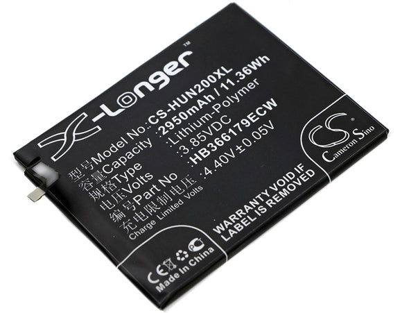 Battery for Huawei Nova 2 HB366179ECW 3.85V Li-Polymer 2950mAh / 11.36Wh