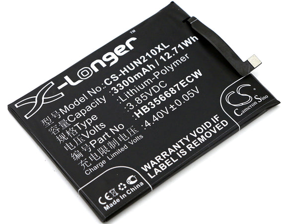 Battery for Huawei Nova 3i Dual SIM HB356687ECW 3.85V Li-Polymer 3300mAh / 12.71