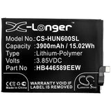 Battery for Huawei WLZ-AL10 HB446589EEC, HB446589EEW 3.85V Li-Polymer 3900mAh /