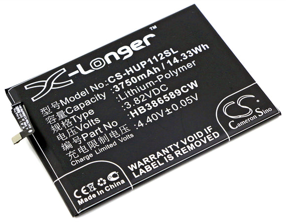 Battery for Huawei Nova 3 Dual SIM HB386589CW, HB386589EBC, HB386589ECW 3.82V Li