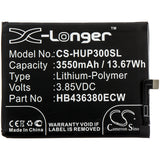 Battery for Huawei P30 Premium Edition HB436380ECW 3.85V Li-Polymer 3550mAh / 13