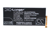 Battery for Huawei GRA-UL00 HB3447A9EBW 3.8V Li-Polymer 2600mAh / 9.88Wh