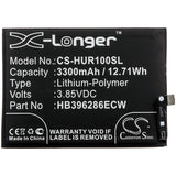 Battery for Huawei Enjoy 9S HB396286ECW 3.85V Li-Polymer 3300mAh / 12.71Wh