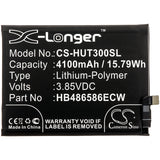 Battery for Huawei Mate 30  HB486586ECW 3.85V Li-Polymer 4100mAh / 15.79Wh