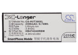 Battery for Explay Celular 3.8V Li-ion 2300mAh / 8.74Wh