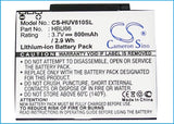 Battery for Huawei U7200 HBU86 3.7V Li-ion 800mAh