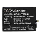 Battery for Huawei Honor Play 20 HB496590EFW-F 3.87V Li-Polymer 4900mAh / 18.96