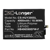 Battery for Honor Play 20 HB496590EFW-F 3.87V Li-Polymer 4900mAh / 18.96Wh