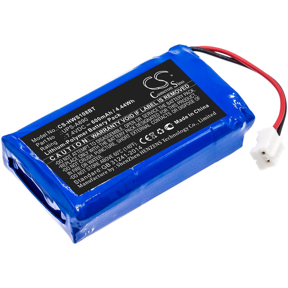 Battery for Chuango WS-108 UPS-A890 7.4V Li-Polymer 600mAh / 4.44Wh