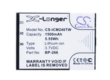 Battery for Icom IC-M23 BP-266 3.7V Li-ion 1500mAh / 5.55Wh