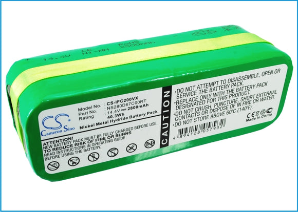 Battery for AGAiT e-clean EC01 14.4V Ni-MH 2800mAh / 40.32Wh