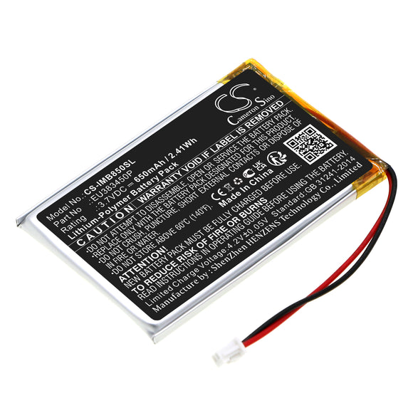 Battery for Ingenico MOBY8500  EU383450P 3.7V Li-Polymer 650mAh / 2.41Wh