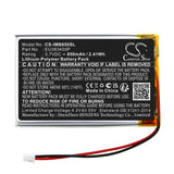Battery for Ingenico MOBY8500  EU383450P 3.7V Li-Polymer 650mAh / 2.41Wh
