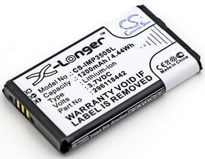 Battery for Ingenico iMP350 296118442 3.7V Li-ion 1200mAh / 4.44Wh