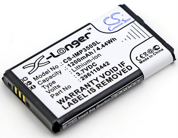 Battery for Ingenico IMP350-USSCN01A 296118442 3.7V Li-ion 1200mAh / 4.44Wh