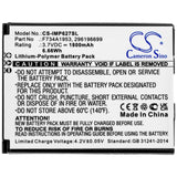 Battery for Ingenico IMP657 296196699, F734A1953 3.7V Li-Polymer 1800mAh / 6.66W