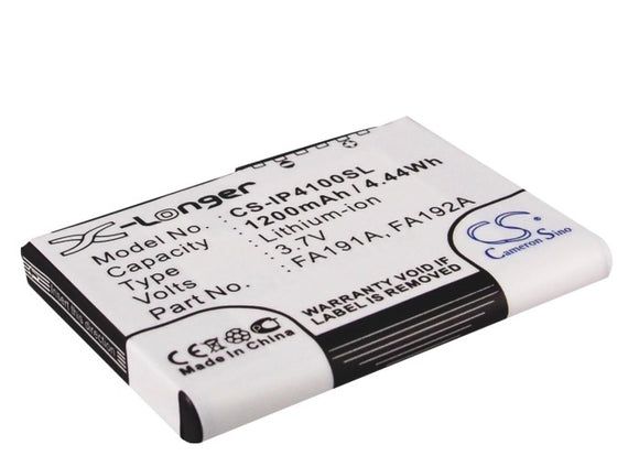 Battery for HP iPAQ h4135 343110-001 3.7V Li-ion 1200mAh / 4.44Wh