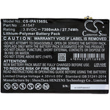 Battery for Apple MH2W2LL/A A1547 3.8V Li-Polymer 7300mAh / 27.74Wh