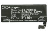 Battery for Apple iPhone 4G 616-0512, 616-0520, 616-0521, GB-S10-423482-0100 3.7