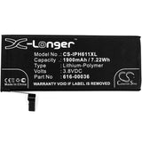 Battery for Apple A1691 616-00036 3.8V Li-Polymer 1900mAh / 7.22Wh