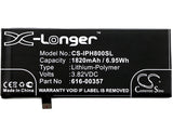 Battery for Apple MQ6K2LL/A 616-00357, 616-00358 3.82V Li-Polymer 1820mAh / 6.95