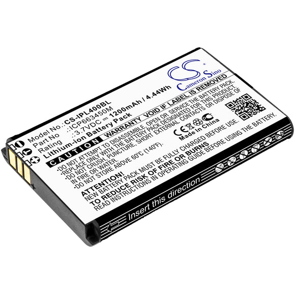 Battery for Infinite Peripherals Linea Pro 4 ICP663450M 3.7V Li-ion 1200mAh / 4.