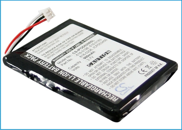 Battery for Apple iPOD U2 20GB Color Display MA1 616-0206 3.7V Li-ion 900mAh