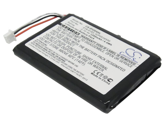 Battery for Apple iPOD Photo 616-0183, 616-0206, 616-0215, AW4701218074, ICP0534