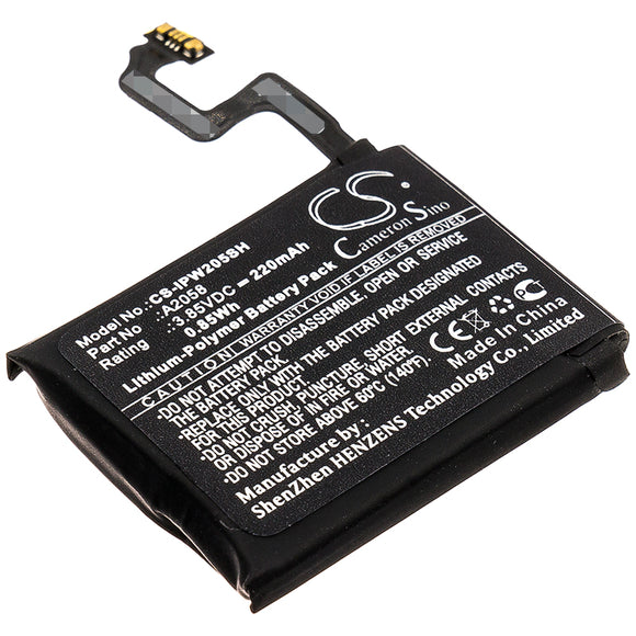 Battery for Apple iWatch Series 4 40mm A2058 3.85V Li-Polymer 220mAh / 0.85Wh