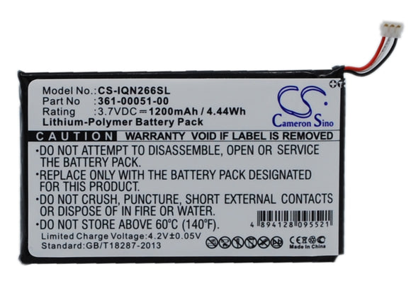 Battery for Garmin Nuvi 2669LMT 361-00051-00, 361-00051-01, 361-00051-02 3.7V Li
