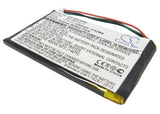 Battery for Garmin Nuvi 765 361-00019-11, 361-00019-40 3.7V Li-Polymer 1250mAh /