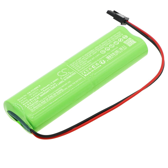 Battery for Inotec 890021 98100110 4.8V Ni-MH 2000mAh / 9.60Wh
