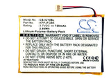 Battery for iRiver Clix 2GB KPPJFGB6 3.7V Li-Polymer 720mAh