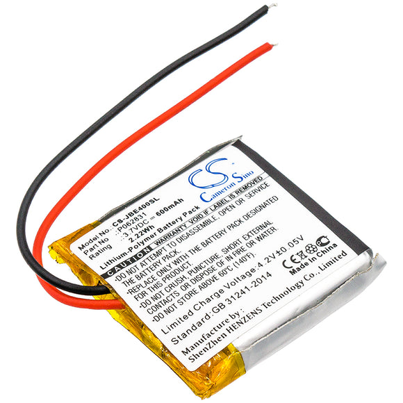 Battery for JBL Tune 600BT P062831 3.7V Li-Polymer 600mAh / 2.22Wh
