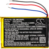 Battery for JBL CLIP2BLKAM GSP383555 3.7V Li-Polymer 800mAh / 2.96Wh