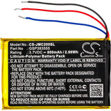 Battery for JBL CS056US GSP383555 3.7V Li-Polymer 800mAh / 2.96Wh
