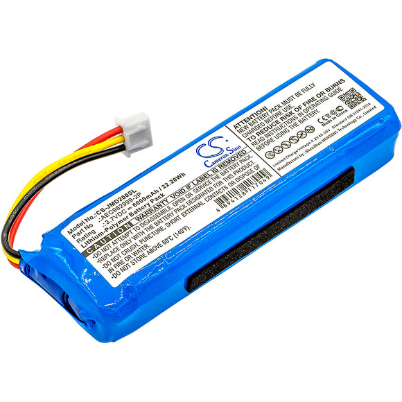 Battery for JBL Charge AEC982999-2P 3.7V Li-Polymer 6000mAh / 22.20Wh