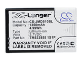 Battery for JBL MD-51W TM533855 1S1P 3.7V Li-ion 1350mAh / 4.99Wh
