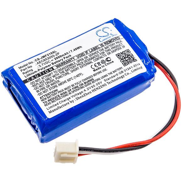 Battery for JBL Flip II (2013) AEC653055-2P 3.7V Li-Polymer 2000mAh / 7.40Wh