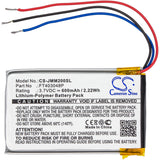 Battery for JBL Micro II FT403048P 3.7V Li-Polymer 600mAh / 2.22Wh