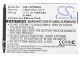 Battery for JCB TP909 TM074060-1S1P 3.7V Li-ion 1800mAh / 6.66Wh