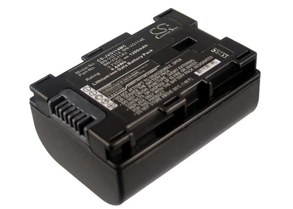 Battery for JVC GZ-HM300SEK BN-VG114, BN-VG114AC, BN-VG114E, BN-VG114SU, BN-VG11