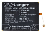 Battery for KOOBEE M2 BL-52CT 3.8V Li-Polymer 2100mAh / 7.98Wh