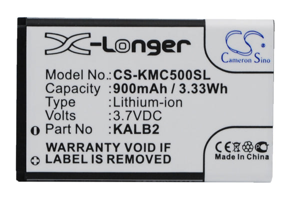 Battery for MaxCom M55 3.7V Li-ion 900mAh / 3.33Wh