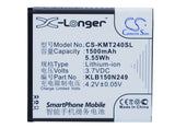Battery for KAZAM Trooper2 4.0 KLB150N249, KXX40, KXX40-XJXBA007510 3.7V Li-ion 