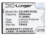 Battery for KAZAM TR45544044-01 TR455, TR455-VKVCD0004151 3.8V Li-Polymer 3000mA
