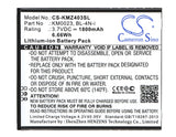 Battery for Kruger&Matz KM0404 BL-4N-i, KM0023 3.7V Li-ion 1800mAh / 6.66Wh