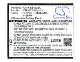 Battery for Kruger&Matz KM0403 BL-4N-i, KM0023 3.7V Li-ion 1800mAh / 6.66Wh