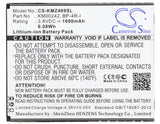 Battery for Kruger&Matz KM0409 BP-4R-I, KM00242 3.8V Li-ion 1600mAh / 6.08Wh